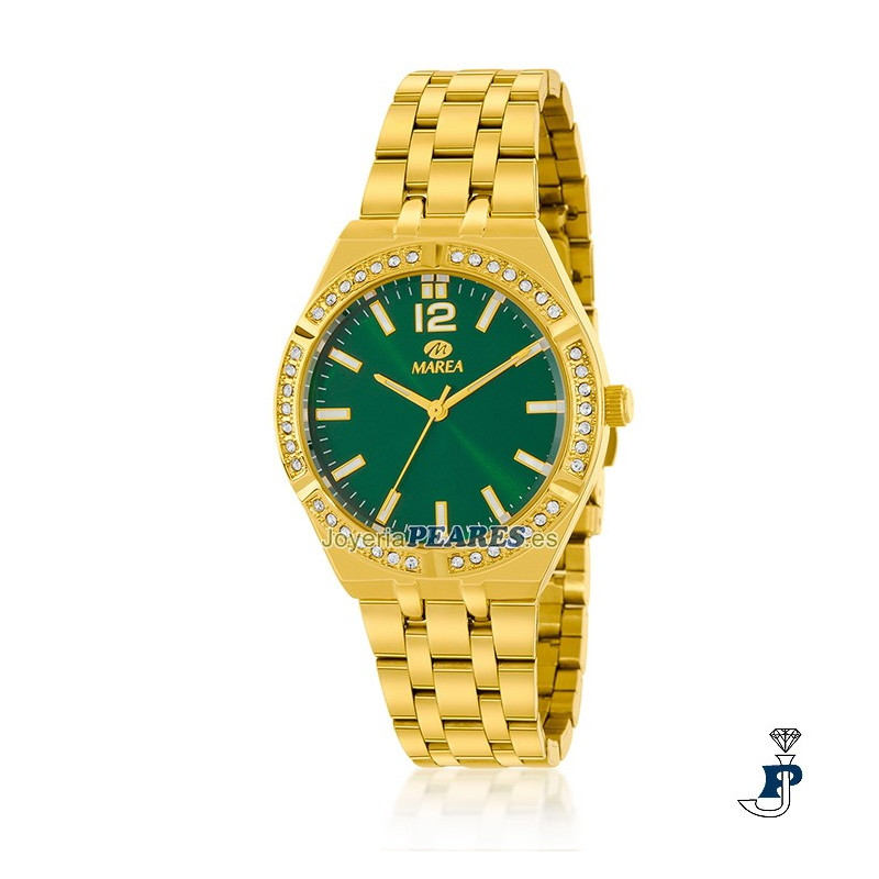 Reloj MAREA piedras en el bisel. - B41382/7