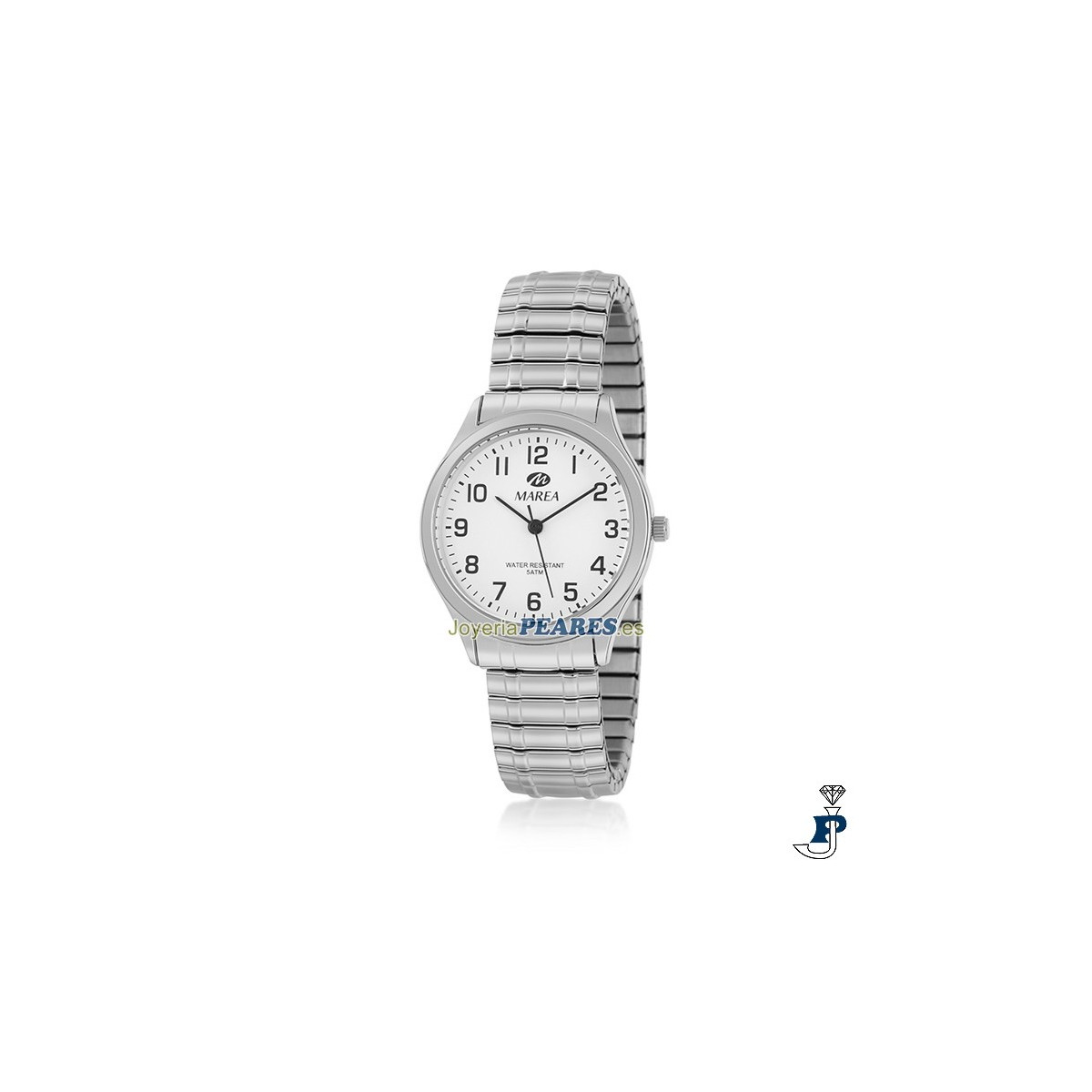 Reloj MAREA de acero brazalete elástico. - B41282/1
