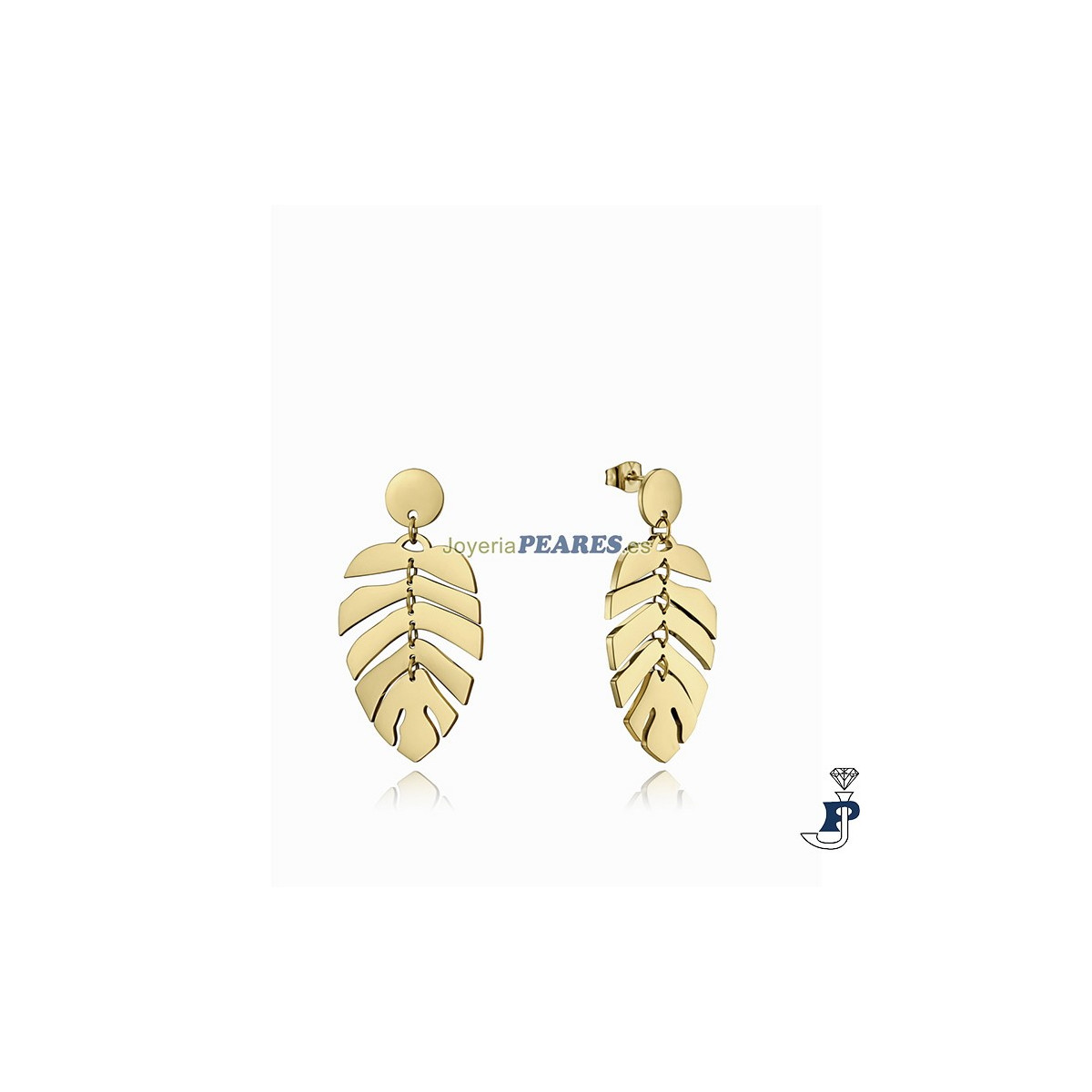 Pendientes de VICEROY fabricados en acero bañado en Oro. - 15137E01012 Pendientes de VICEROY fabricados en acero bañado en Oro. - 15137E01012