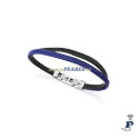 Pulsera de VICEROY fabricada en piel y acero para hombre. - 15168P01013