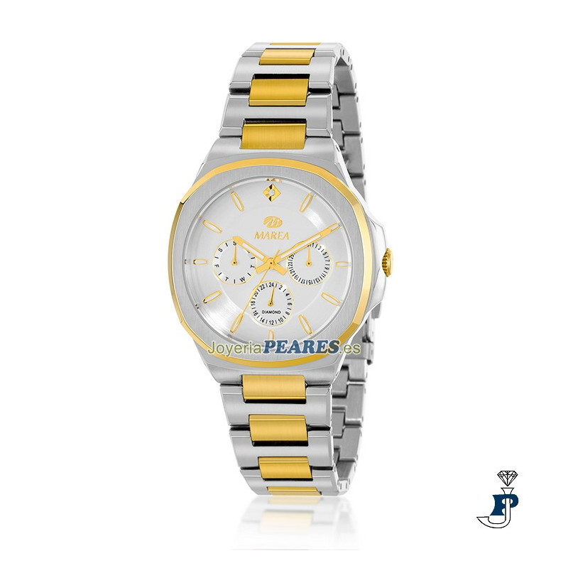 Reloj MAREA multifunción, bicolor. - B54256/2