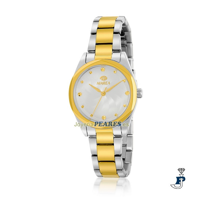 Reloj MAREA para mujer, en acero bicolor. - B54262/3