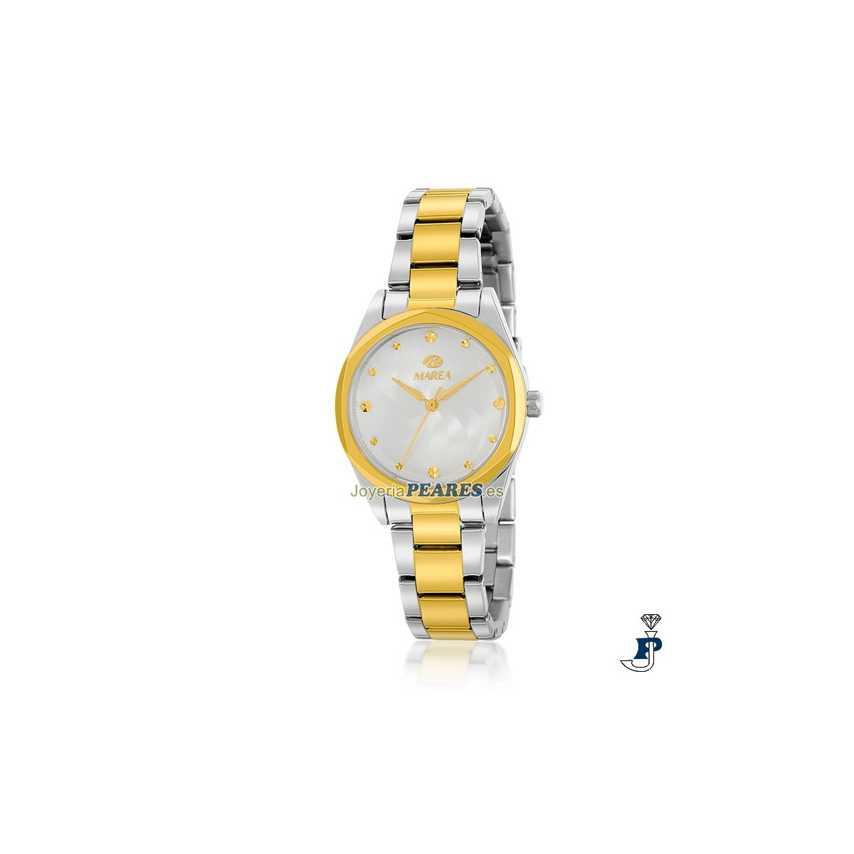 Reloj MAREA para mujer, en acero bicolor. - B54262/3
