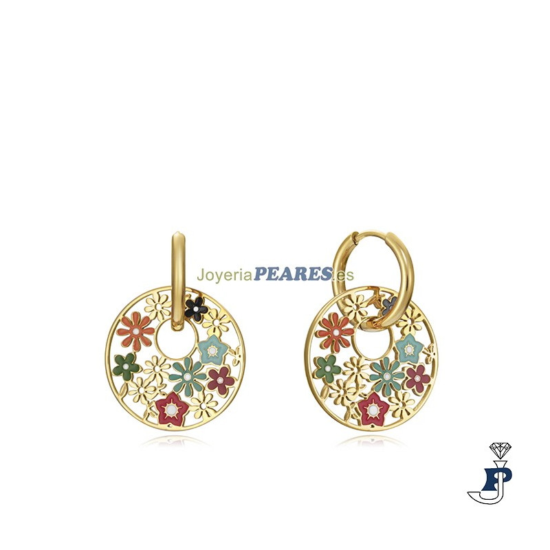 Pendientes de VICEROY fabricados en acero con baño de  Oro. - 75290E09019