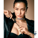 Pulsera de VICEROY malla milanesa Ip negro en acero con baño de Oro. - 14110P01010
