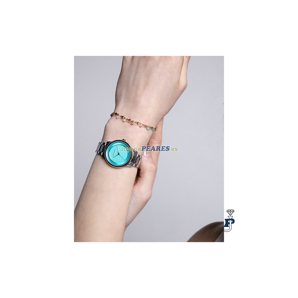 Pulsera piedras y acero con baño de Oro de VICEROY. - 14175P01019