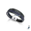 Pulsera VICEROY en piel y acero para hombre. - 75224P01016