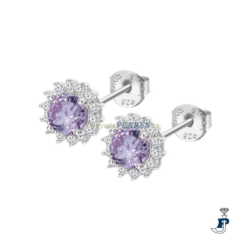 Pendientes fabricados en Plata 1ª Ley de LOTUS SILVER. - LP3791-4/2