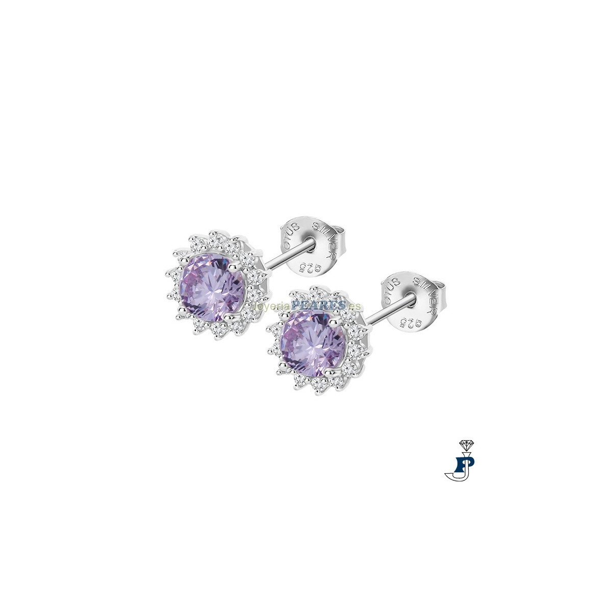 Pendientes fabricados en Plata 1ª Ley de LOTUS SILVER. - LP3791-4/2