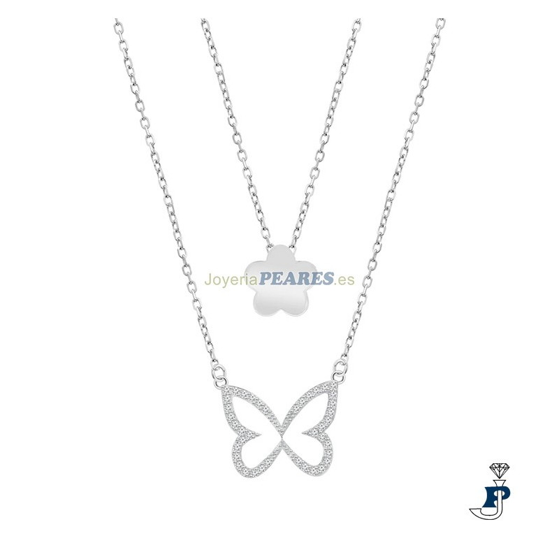 Gargantilla fabricada en Plata 1ª Ley de LOTUS SILVER. - LP3825-1/1