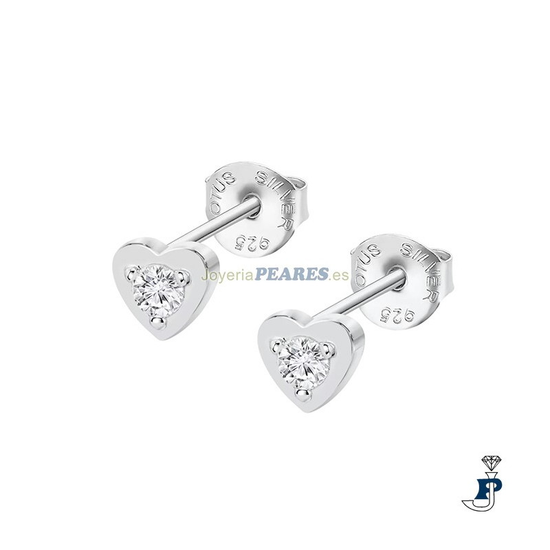 Pendientes de LOTUS SILVER fabricados en Plata de 1ª Ley. - LP3849-4/1
