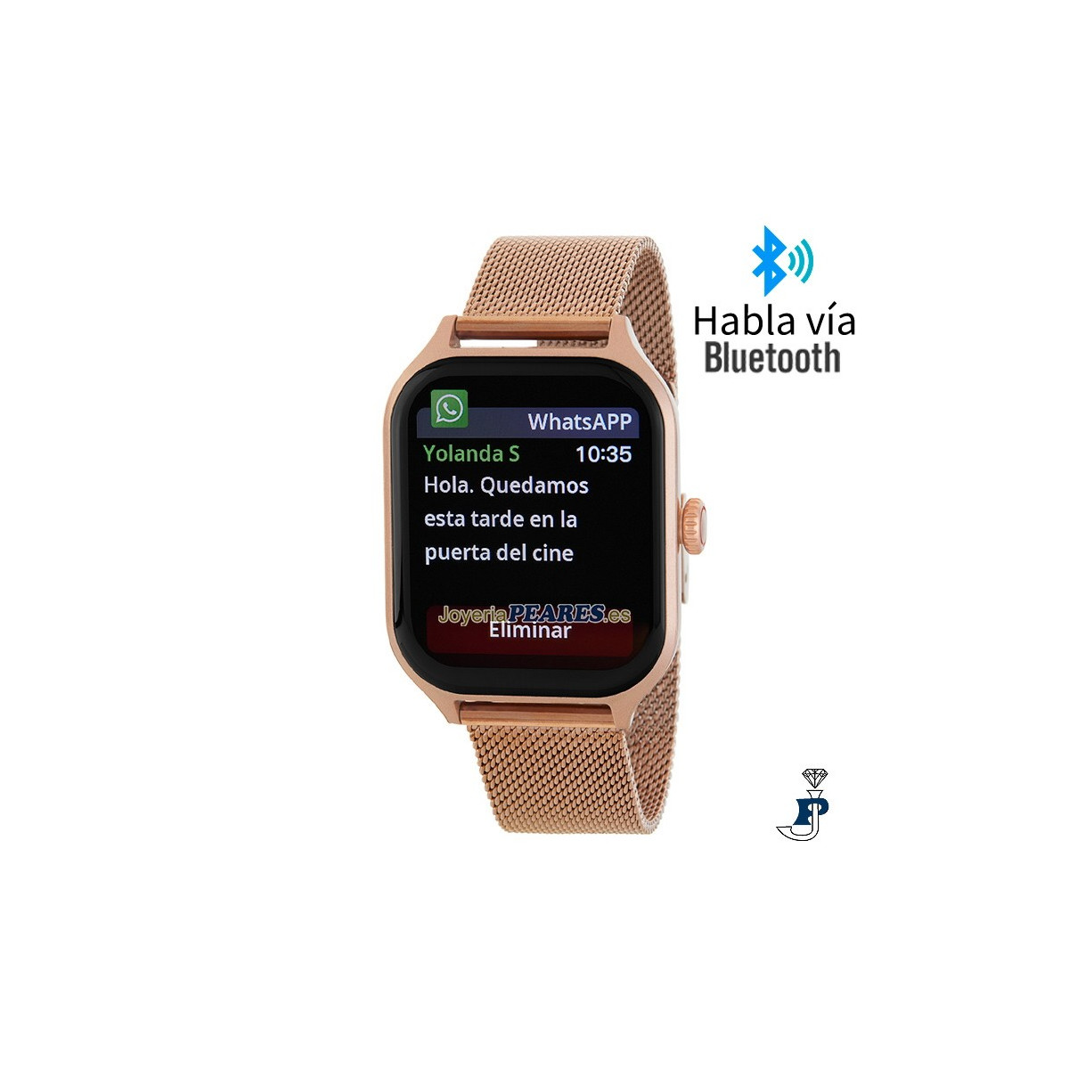 Reloj Marea Smart, habla vía Bluetooth. - B63004/3