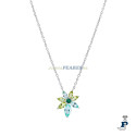 Gargantilla con flor, de MAREA fabricada en Plata de 1ª Ley - D02807/BE