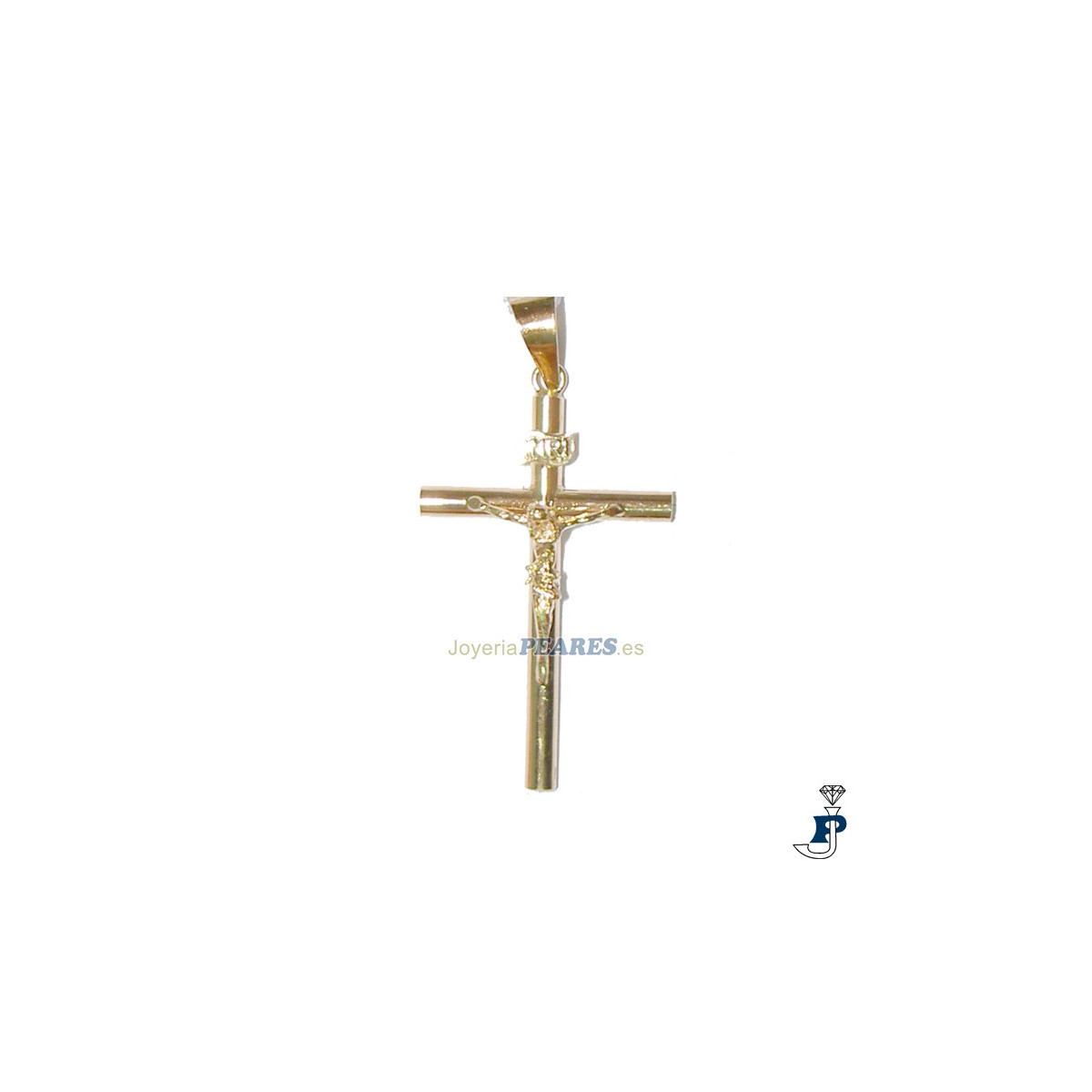 Cruz con Cristo en Oro de 1ª Ley. - 168.101919A