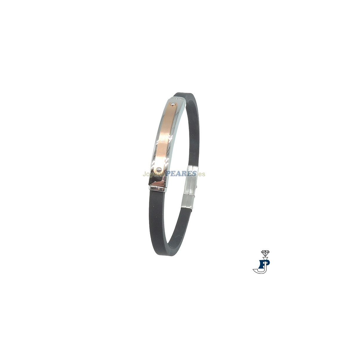 Pulsera IVOIRE con caucho y acero. - C30301521/R