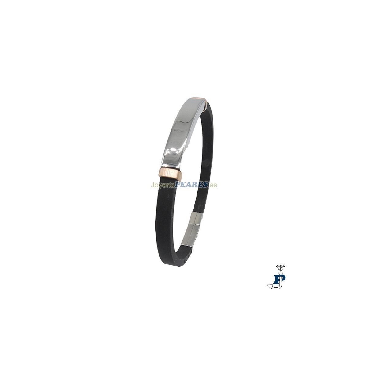 Pulsera IVOIRE con caucho y acero. - C30302359