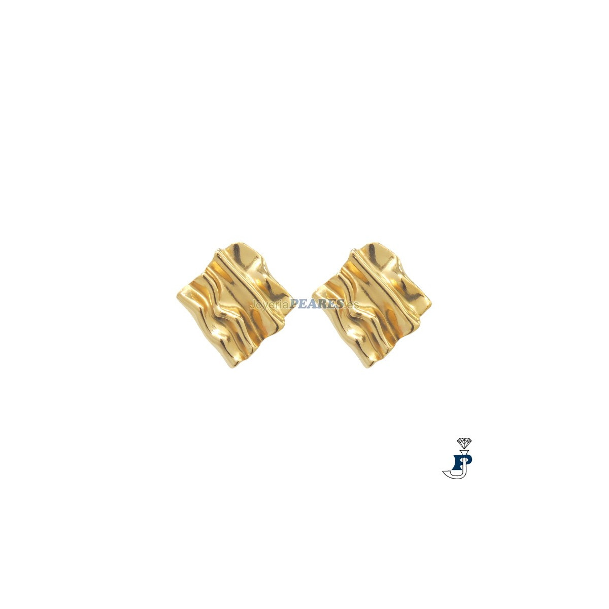 Pendientes IVOIRE fabricados en acero con baño de oro. - Z2016423/D