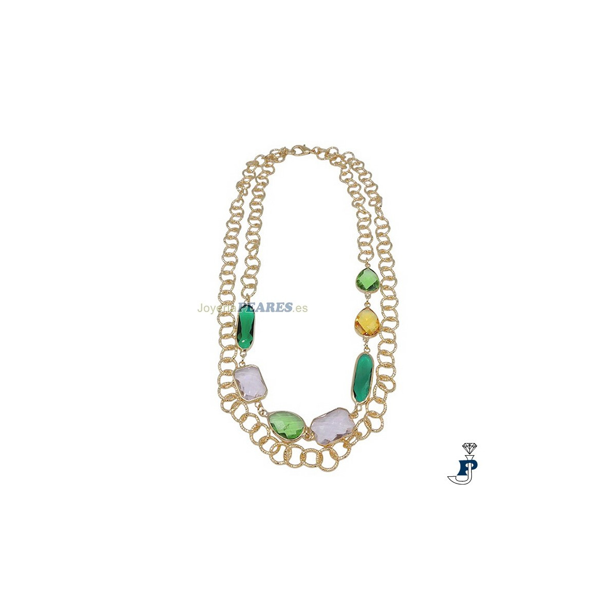 Collar de IVOIRE fabricada en metal con un baño de Oro. - Z2016764/CO