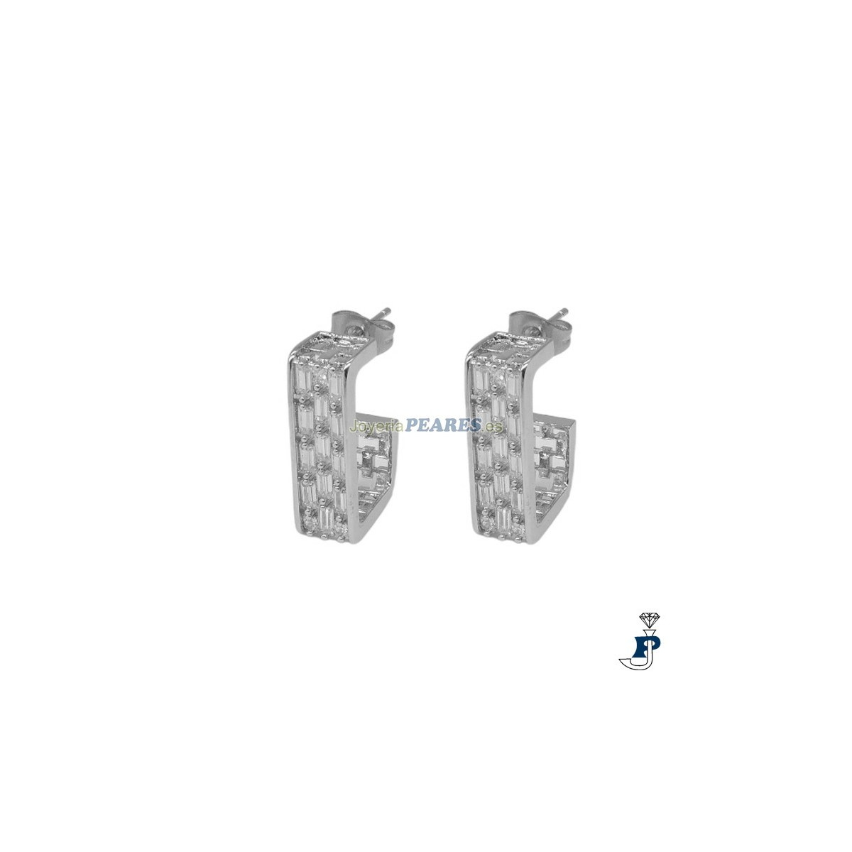 Pendientes IVOIRE fabricados en metal. - Z2015936/B