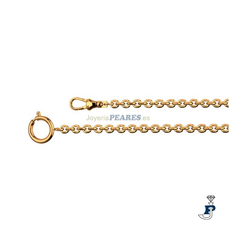 Cadena para reloj de bolsillo, chapada en oro. - 15.2170