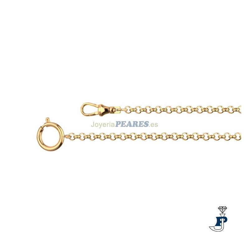 Cadena para reloj de bolsillo, chapada en oro. - 15.2170