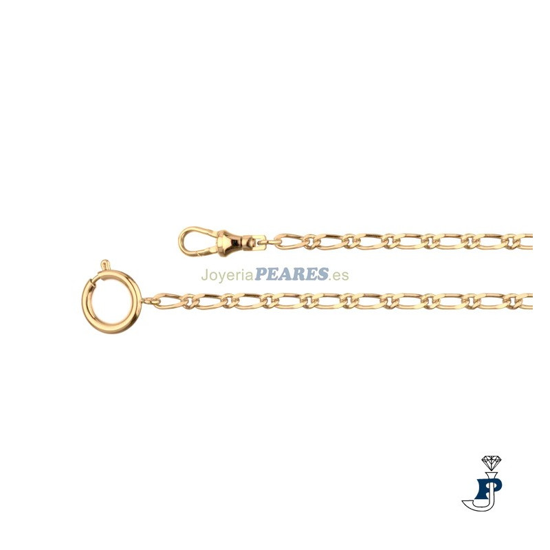 Cadena para reloj de bolsillo, chapada en oro. - 15.2170