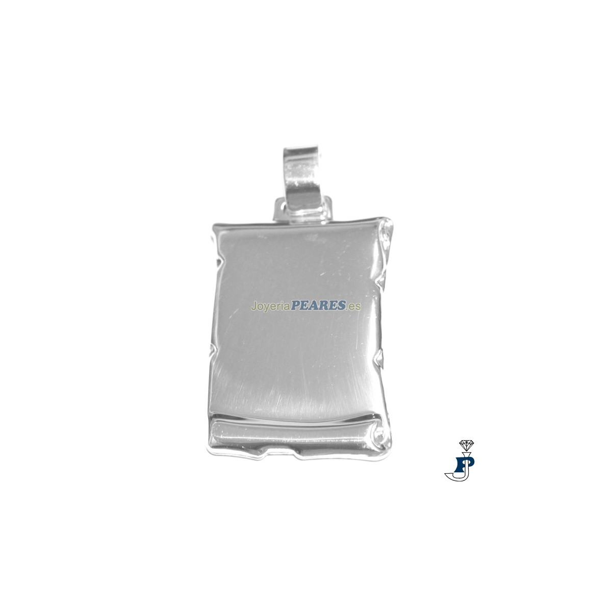 Colgante pergamino fabricado en Plata de 1ª Ley (925 mls). - 8.CG-1264