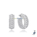 Pendiente acero chapado en plata 999 - 14318E01000