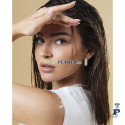 Pendiente acero chapado en plata 999 - 14318E01000