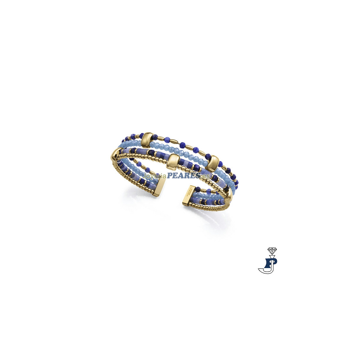 Pulsera Viceroy semirígida de varias vueltas con piedras naturales - 14277P01013