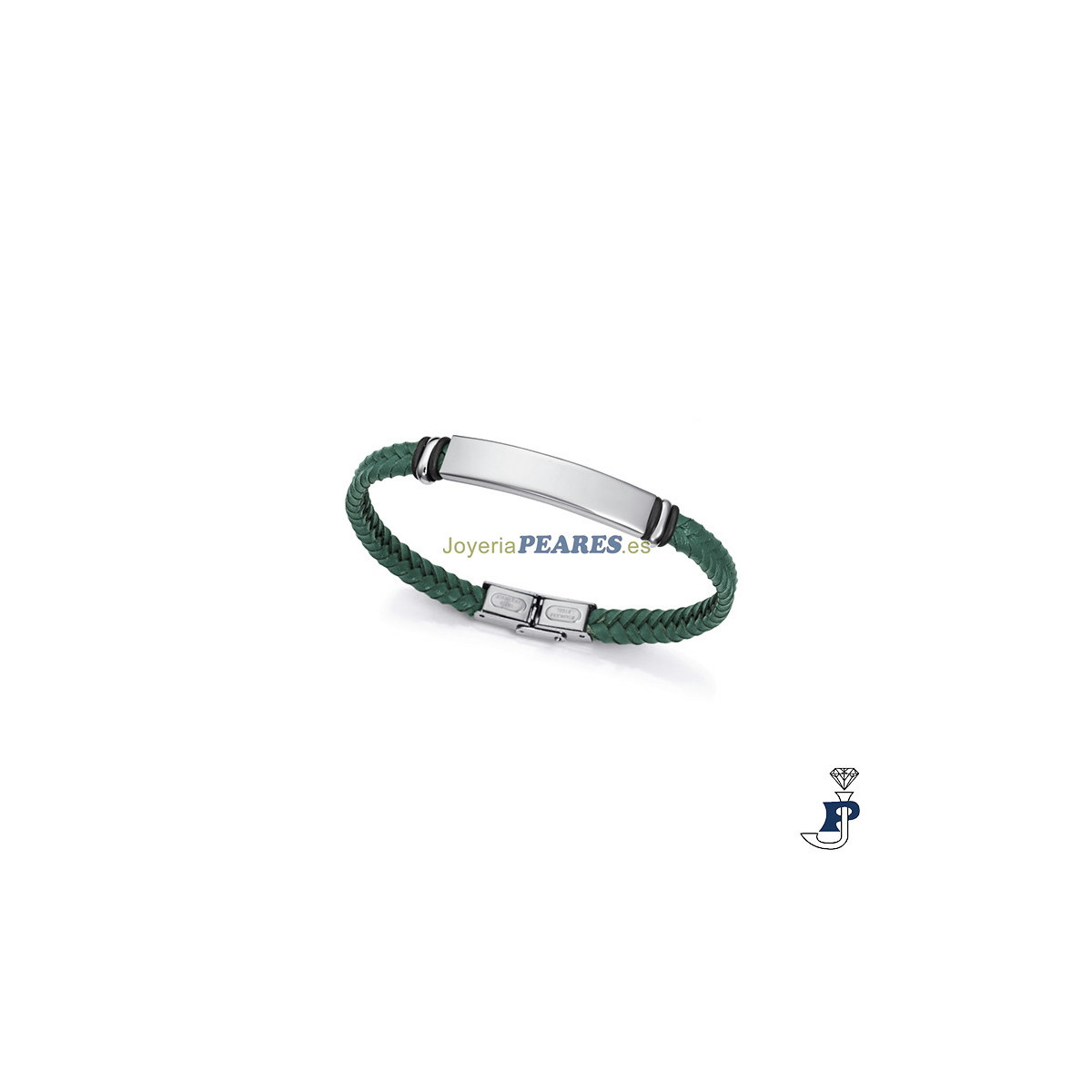 Pulsera cuero y acero para hombre VICEROY. - 15180P01016
