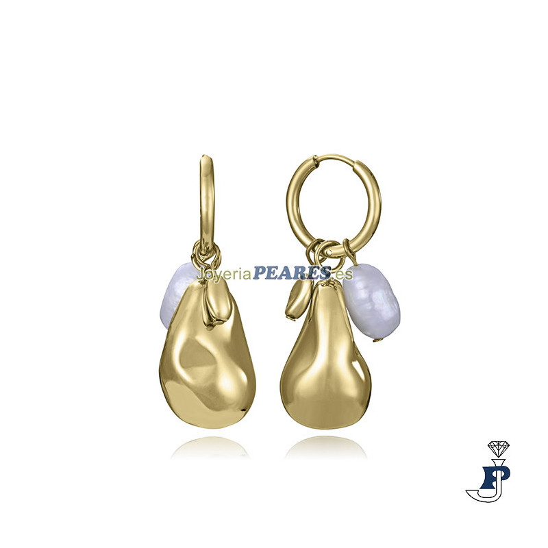 Pendientes en acero dorados de VICEROY. - 14284E01012