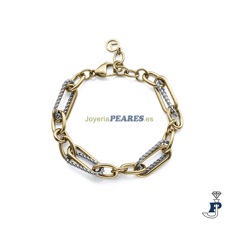 Pulsera Acero con baño de Oro de VICEROY. - 14288P01019