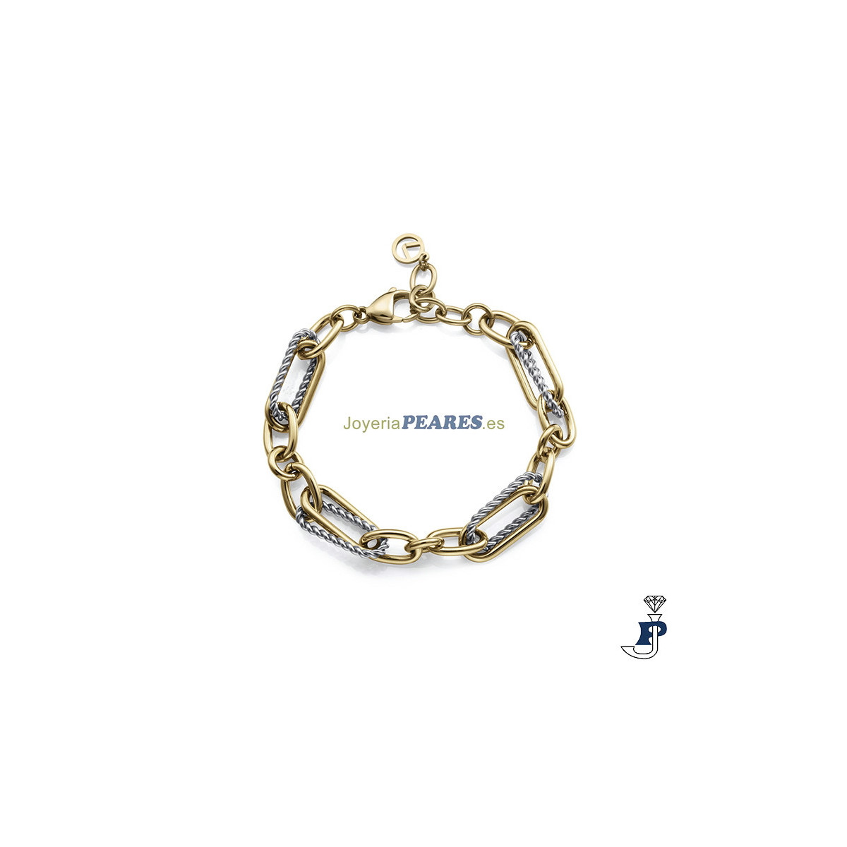 Pulsera Acero con baño de Oro de VICEROY. - 14288P01019