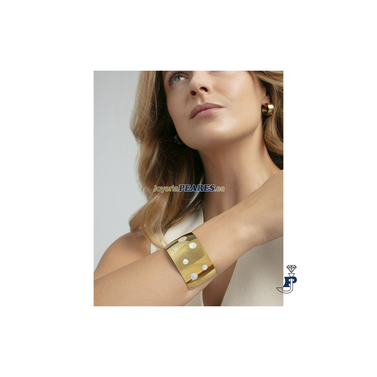 Brazalete de VICEROY en acero Dorado. - 14272P01012