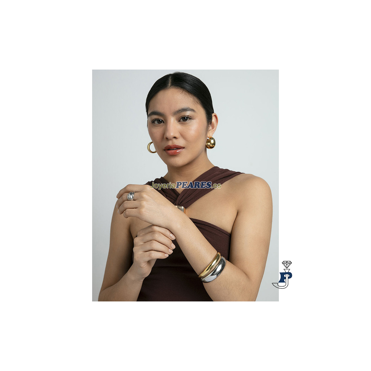 Brazalete de VICEROY en acero Dorado. - 14281P01019