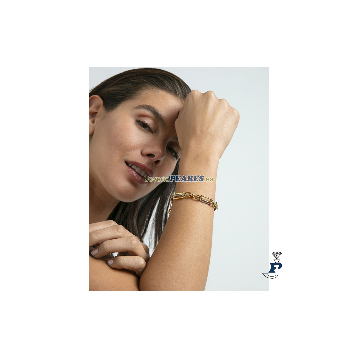 Pulsera Acero con baño de Oro de VICEROY. - 14288P01019