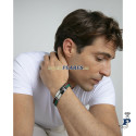 Pulsera cuero y acero para hombre VICEROY. - 15180P01016