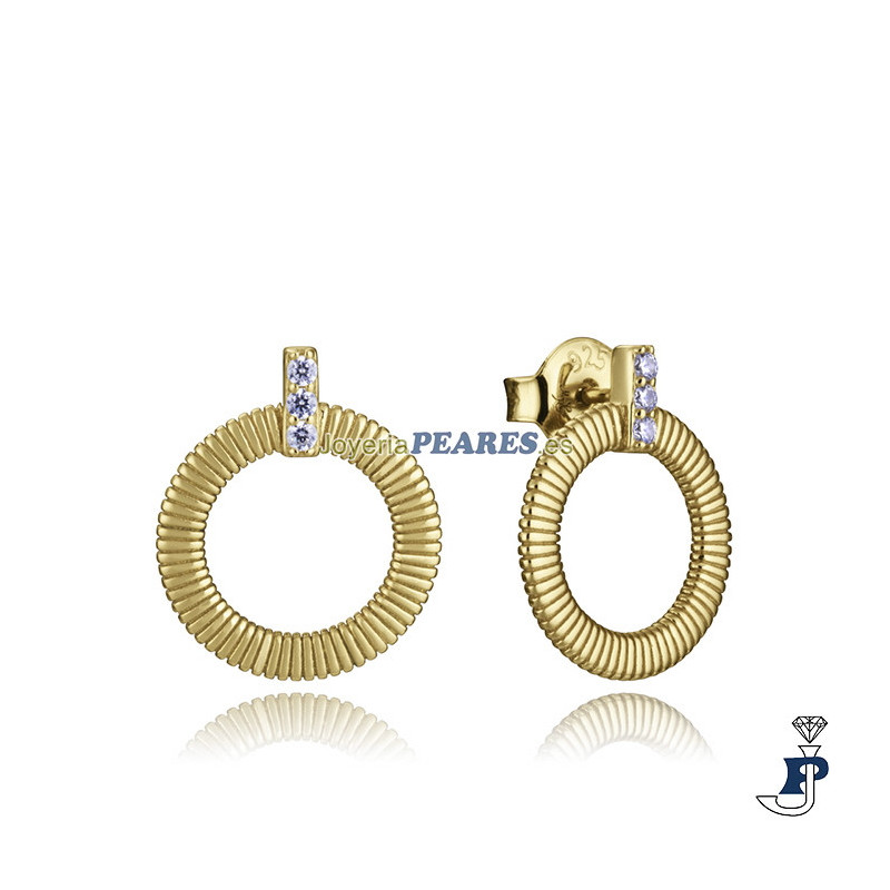 Pendientes de VICEROY en Plata de 1ª Ley con baño de Oro. - 13243E100-30