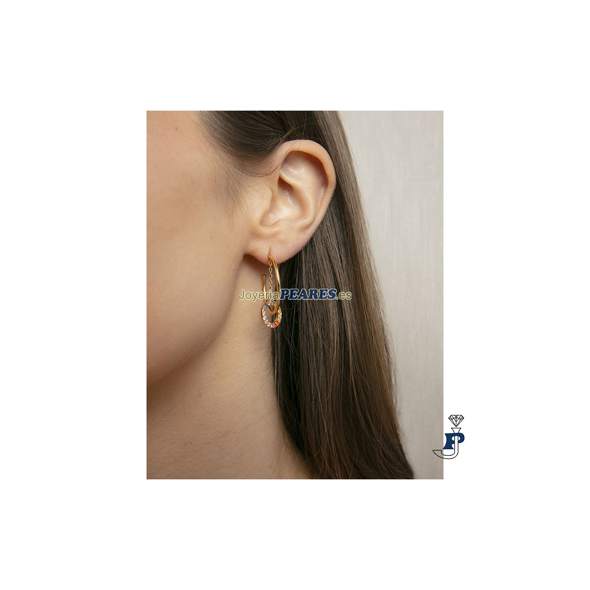 Pendientes de VICEROY en Plata de 1ª Ley con baño de Oro. - 13242E100-39