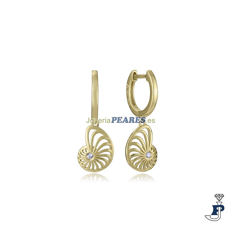 Pendientes de VICEROY en Plata de 1ª Ley con baño de oro. - 2336E100-30