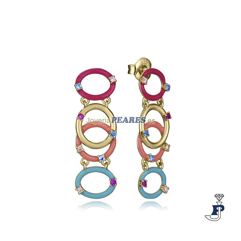 Pendientes VICEROY en Plata de 1ª ley, chapada - 15128E100-99