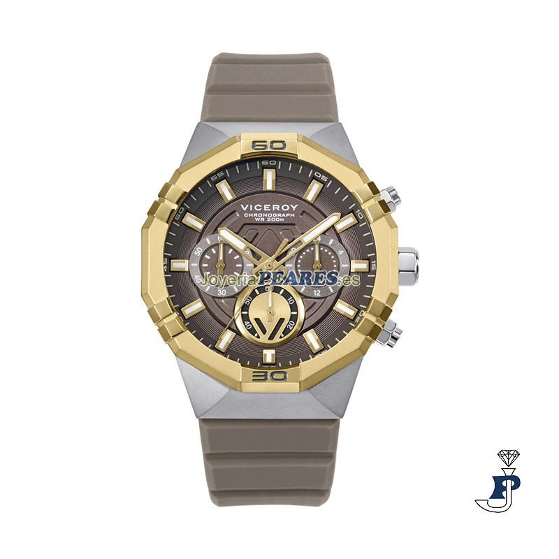 Reloj VICEROY marrón y dorado y 20 Atm. - 45017-15