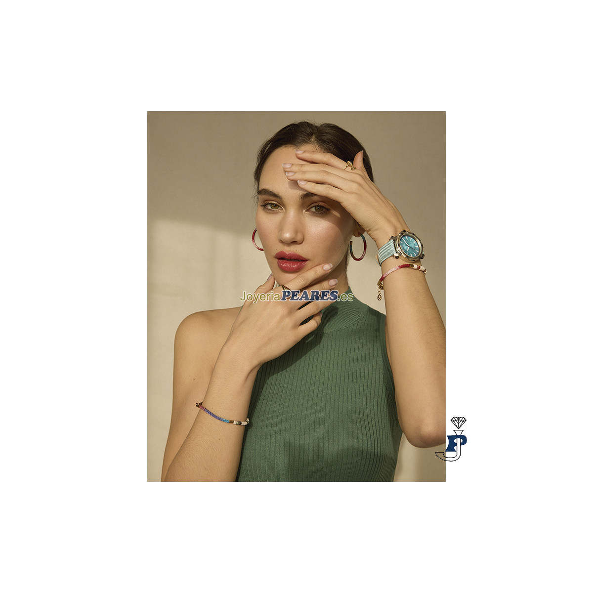 Pulsera de VICEROY en acero con baño de Oro. - 14039P01017