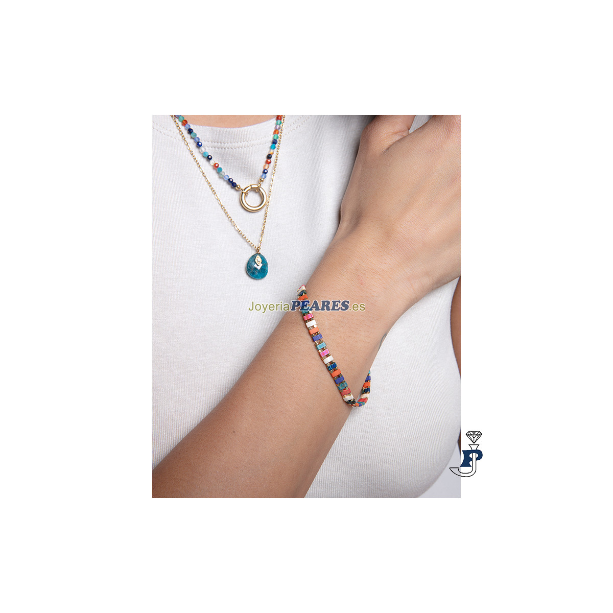 Pulsera de VICEROY fabricada en acero con baño de Oro. - 14167P01019