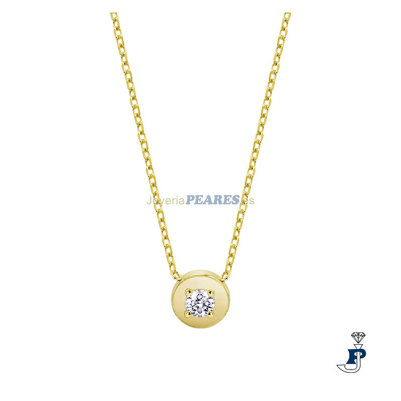 Gargantilla LOTUS SILVER en Plata de 1ª Ley chapada en oro - LP3850-1/2