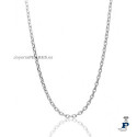 Cadena forzada Plata de 1ª Ley (925 mls). - 8.F50/60