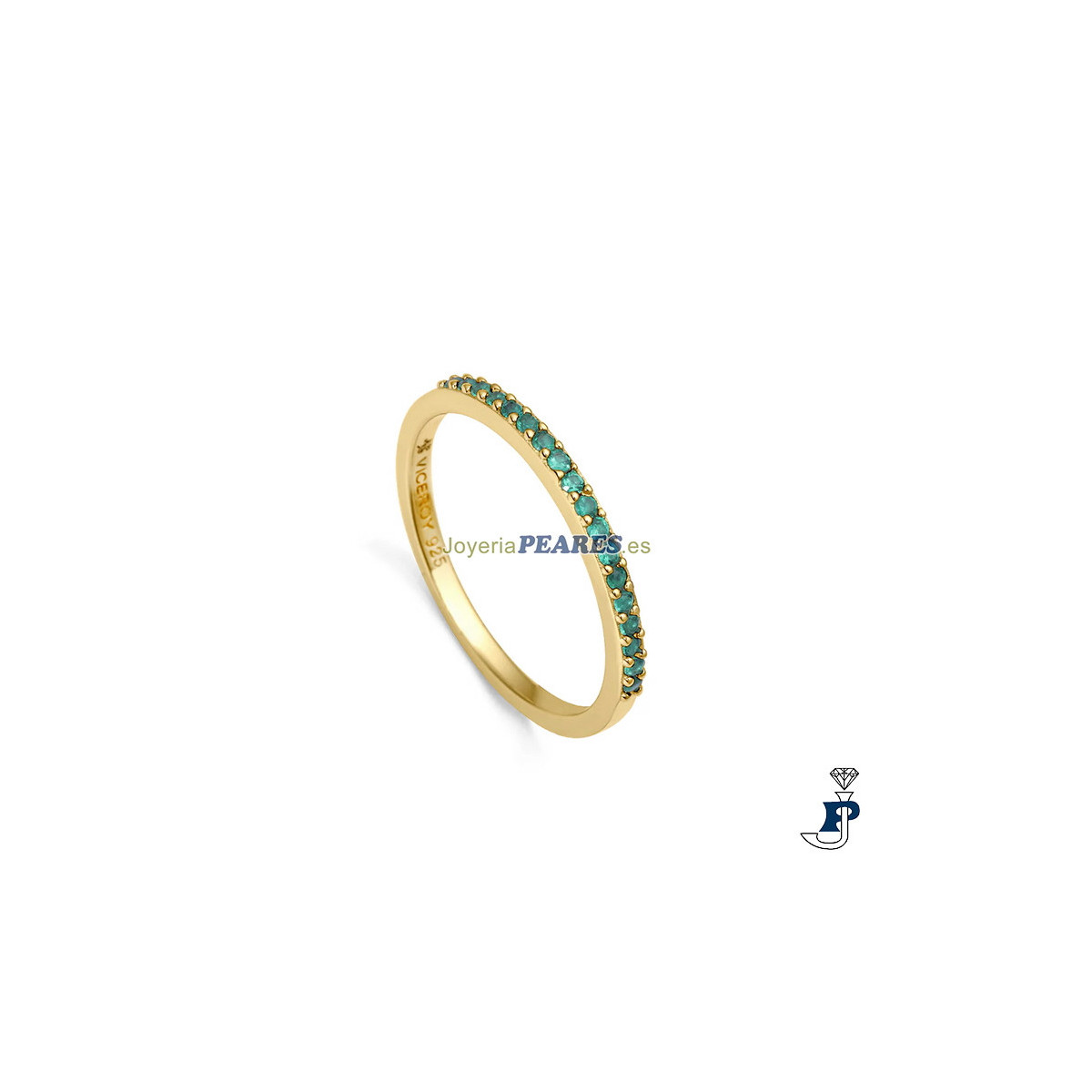 Sortija de VICEROY en Plata de 1ª Ley con baño de oro. - 9118A016-32