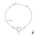 Pulsera con estrellitas, en Plata de 1ª (925 mls). - 177.AG9003