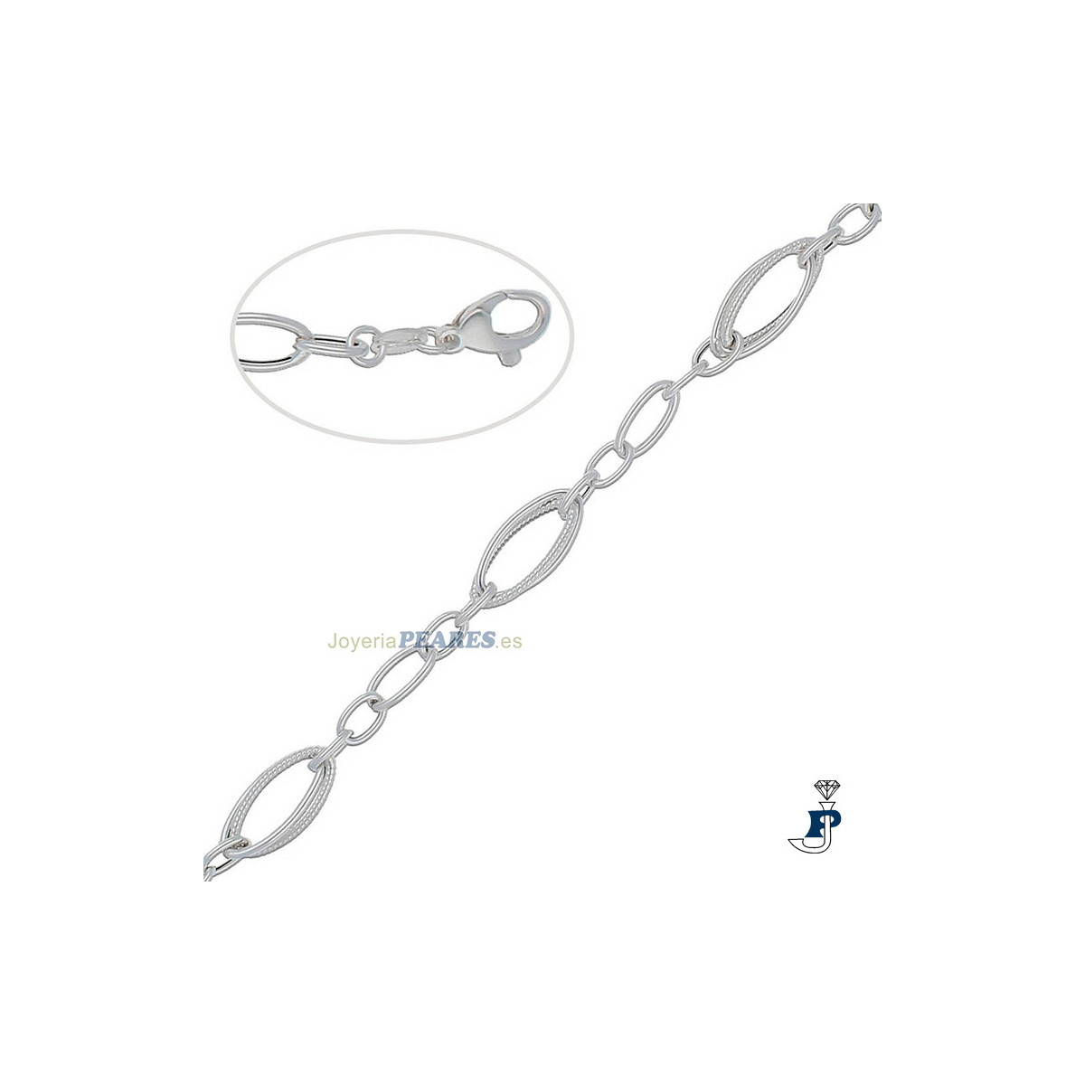 Pulsera en Plata de 1ª (925 mls). - 117.AG203